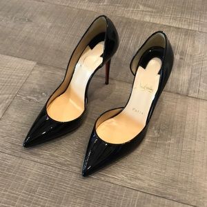 Christian Louboutin black patent Iriza